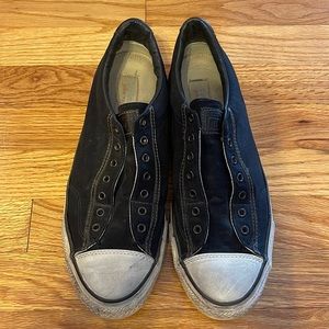 Converse John Varvatos All Star CT vintage slip on sneakers.